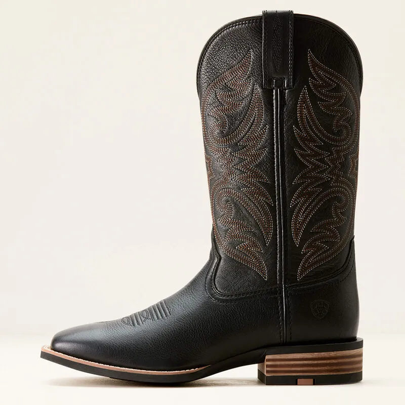 Ariat Men's Ricochet Cowboy Boot in Black Carbon