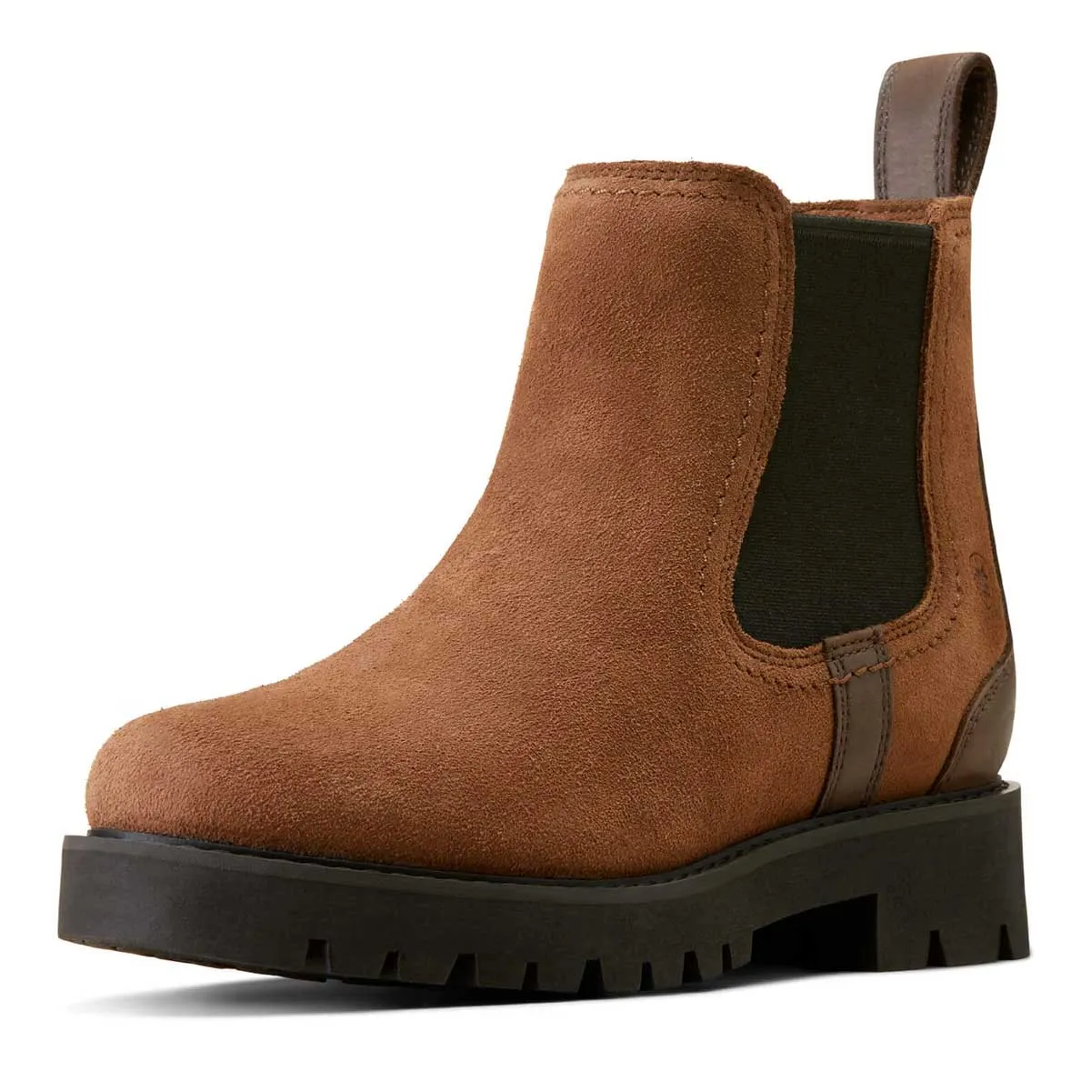 ARIAT Wexford Lug H2O Waterproof Chelsea Boots - Womens - Dark Earth