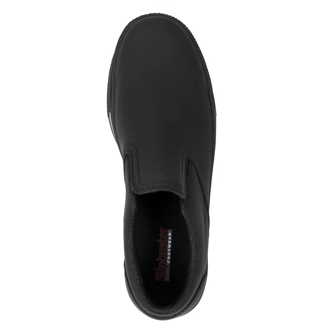 BA062-38 Slipbuster Recycled Microfibre Slip-on Shoe Matte Black 38