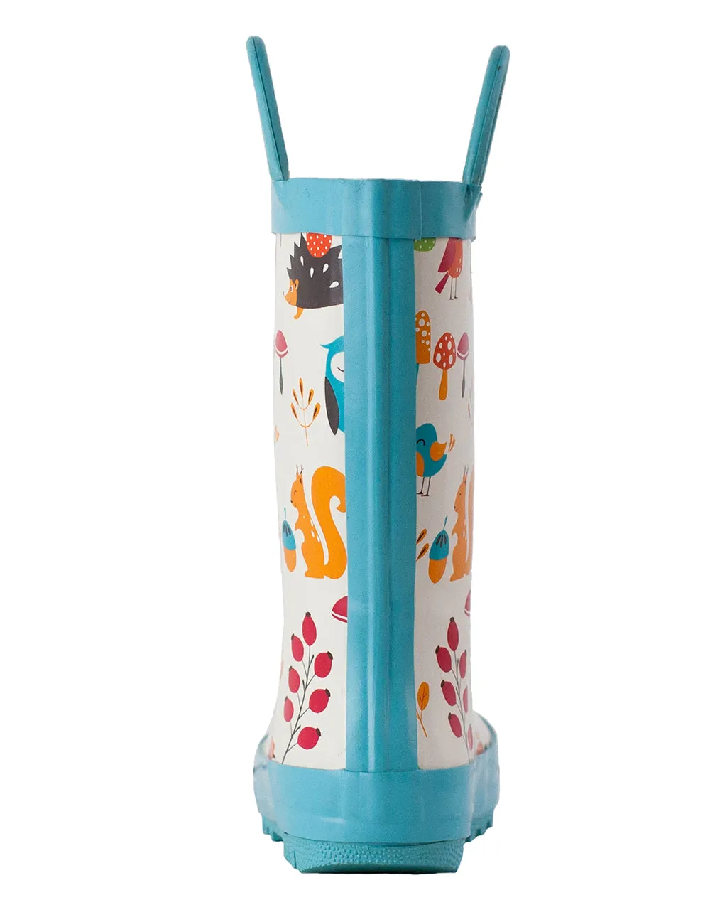 CHILDREN’S RUBBER RAIN BOOTS, FOREST ANIMALS