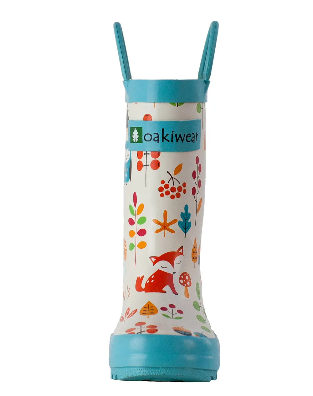 CHILDREN’S RUBBER RAIN BOOTS, FOREST ANIMALS