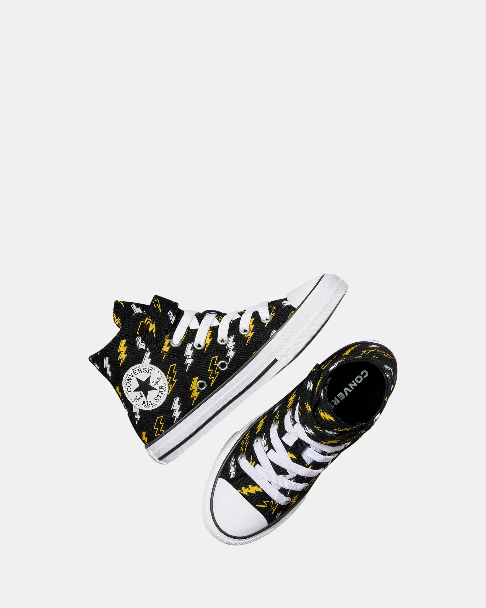 Chuck Taylor All Star 1v Hi Electric Bolt Youth Black/Golden Wren