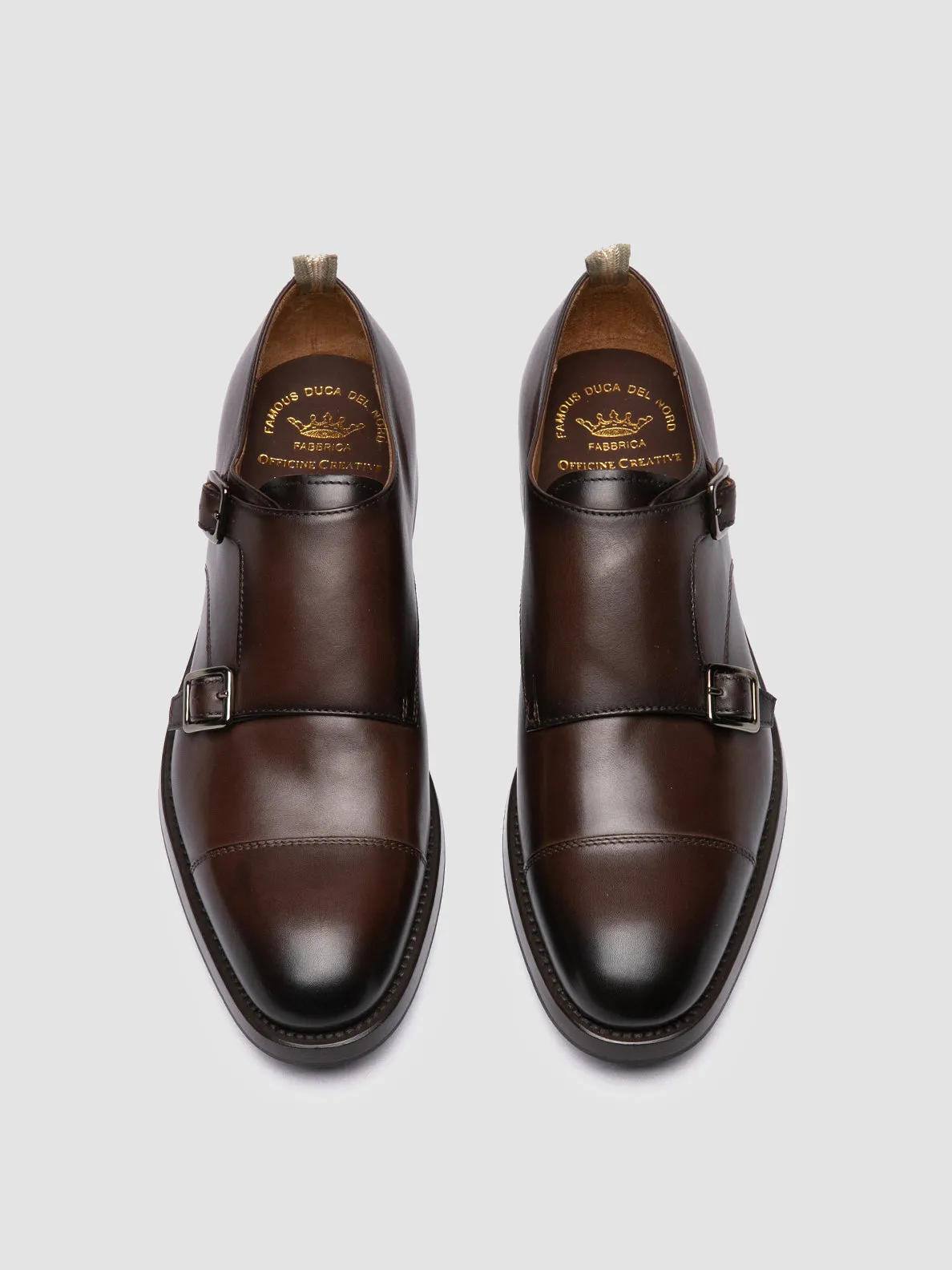 CONSULTANT 004 - Brown Leather Monk Shoes