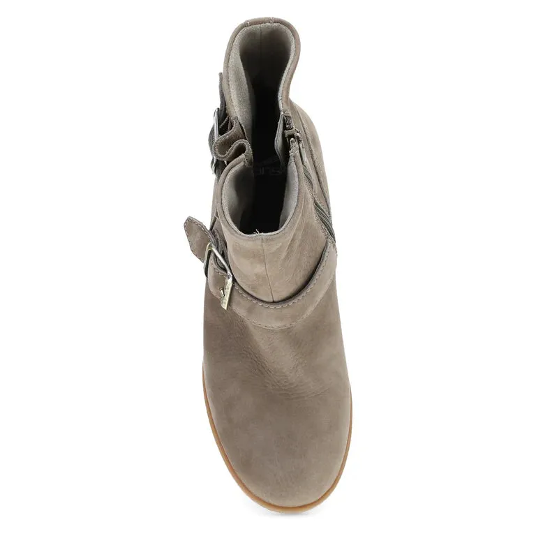 Delphine Waterproof Moto Boot in Stone