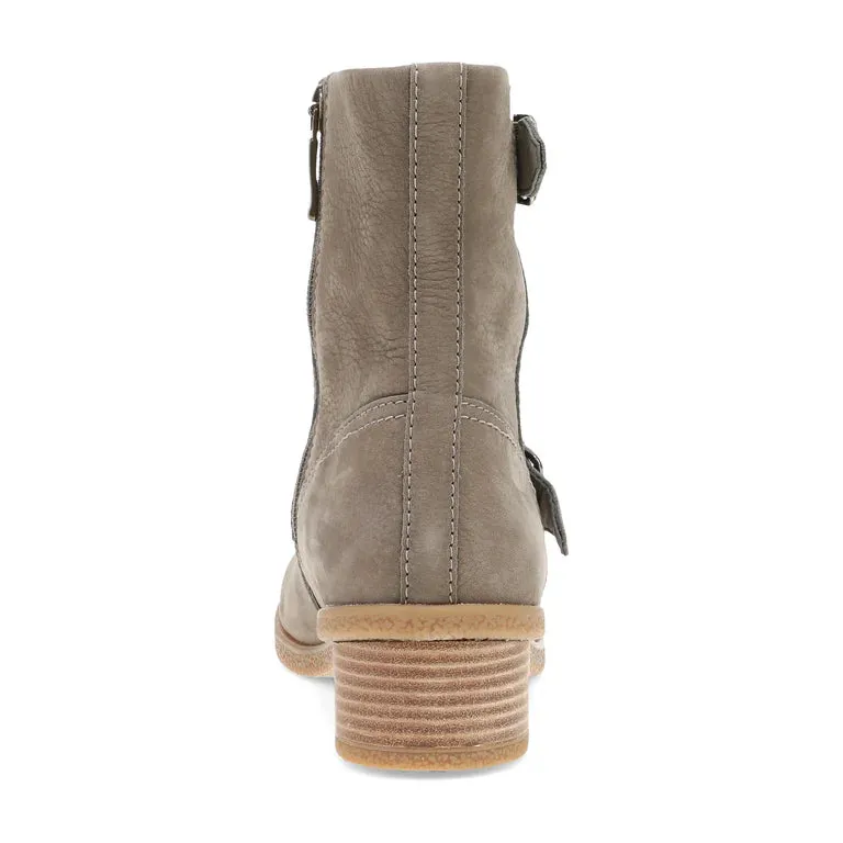 Delphine Waterproof Moto Boot in Stone