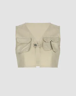 Dustie Utility Cropped Vest