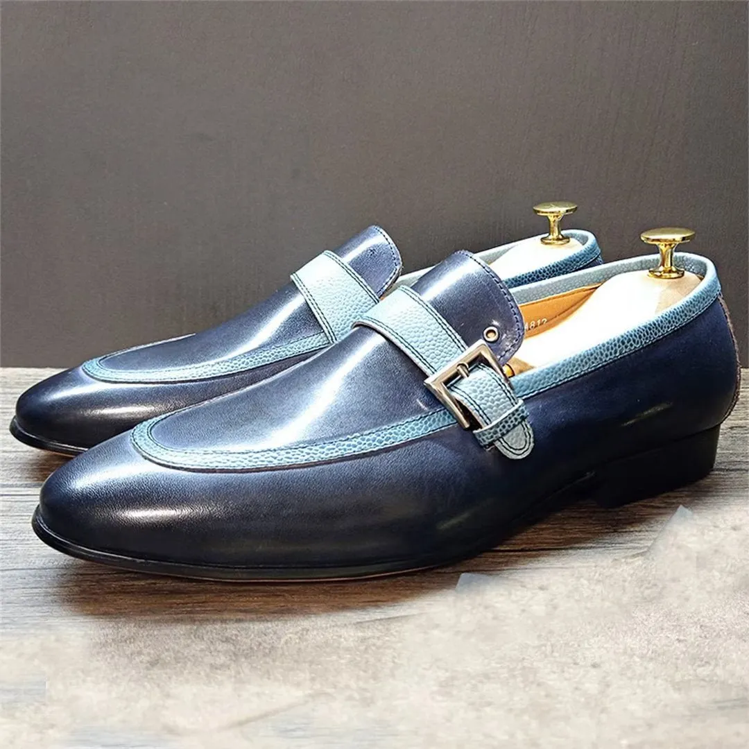 EliteStride Genuine Leather Prestige Pointed-Toe Loafers 1