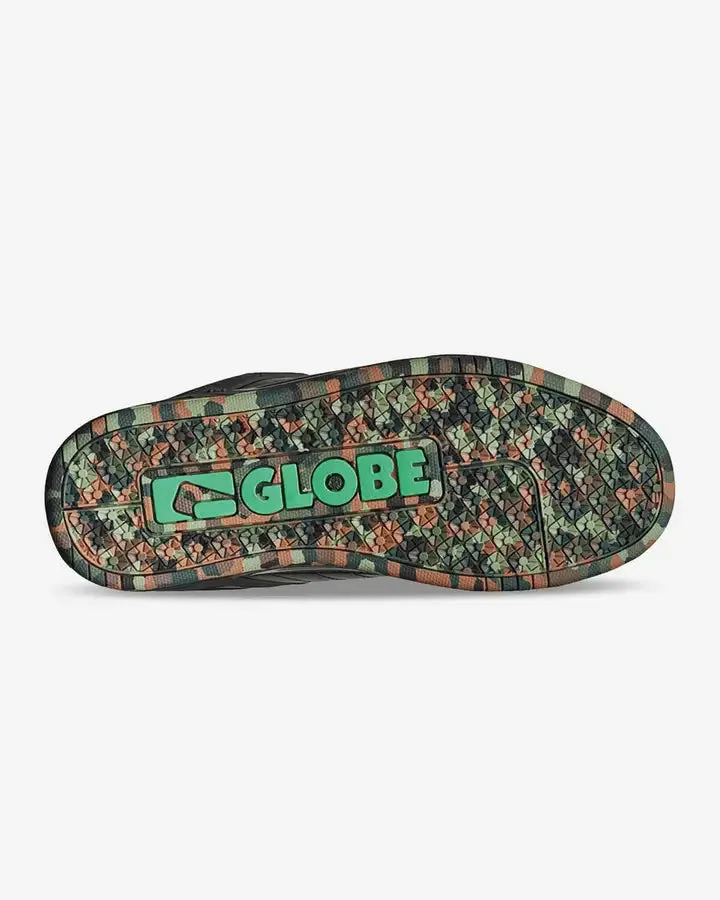 Globe Tilt Shoes Black/Green Mosaic