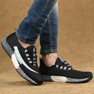 High Fashion Dot Black Sports Sneaker For Men / Boys