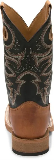 JUSTIN MEN'S TOBACCO BENT RAIL CADDO COWHIDE WESTERN BOOT - BR740