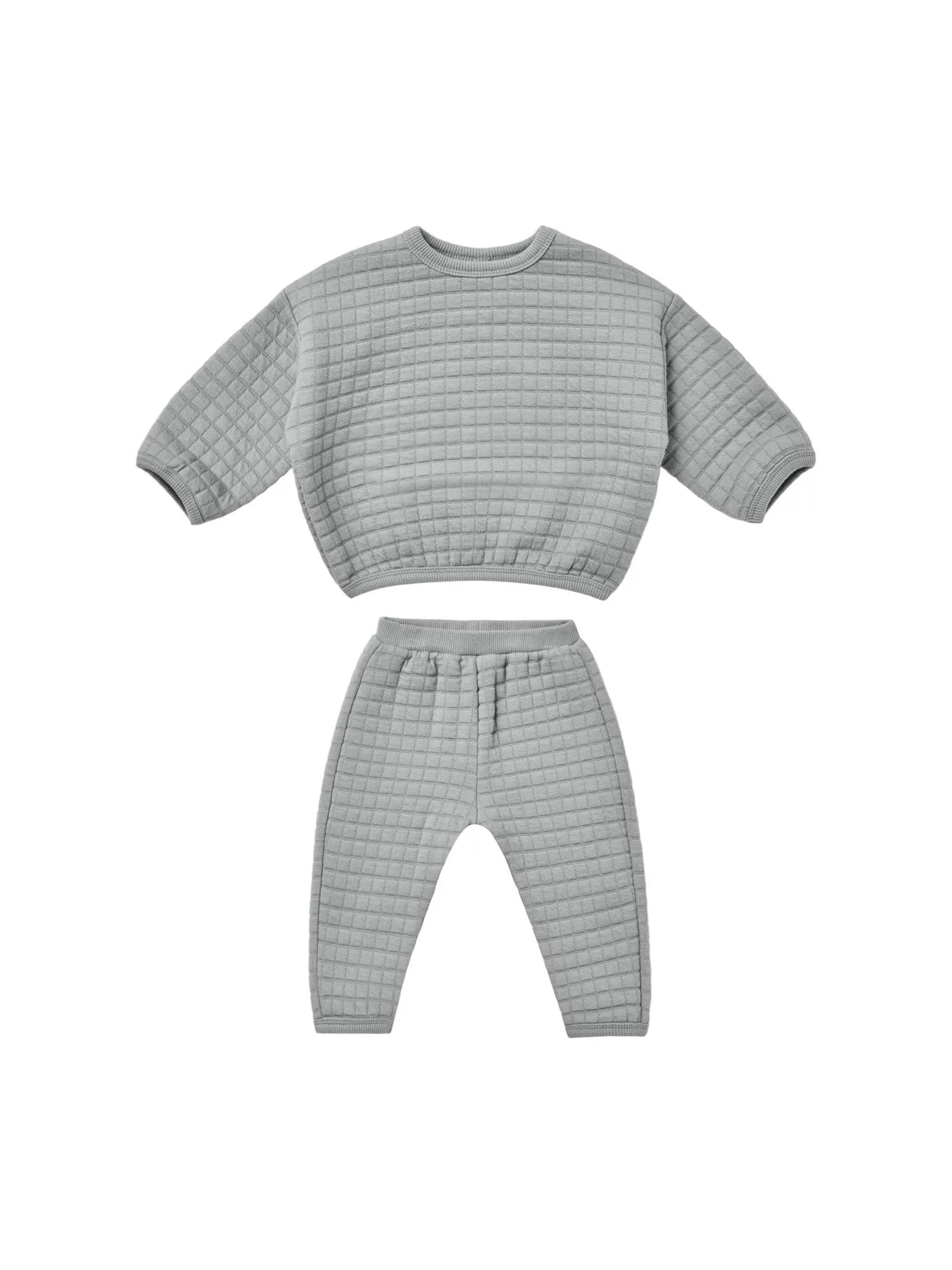 Kids Matching Set | Quilted Sweater & Pant Set| Quincy Mae