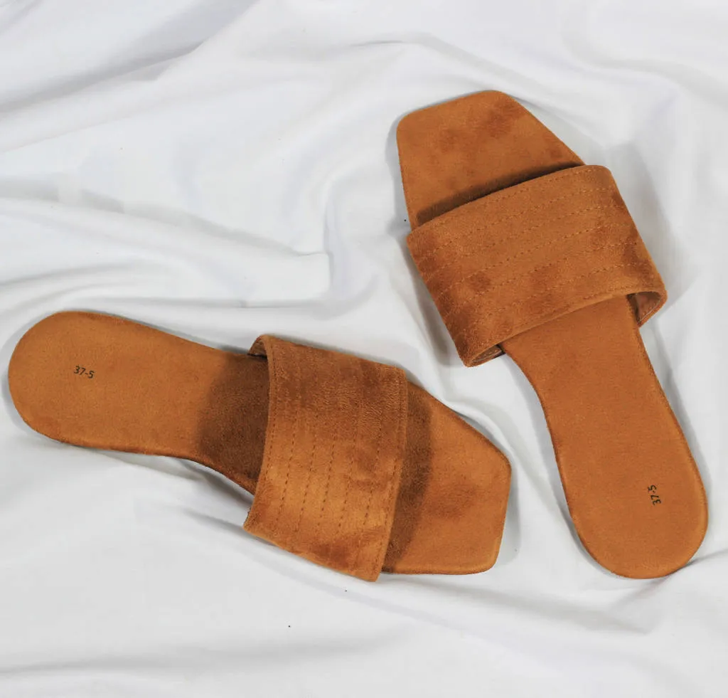 LKSH007 - Suede Slide Sandal