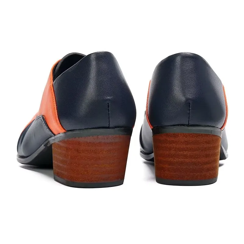 LuxeLeather Slip-On Oxford Dress Shoes