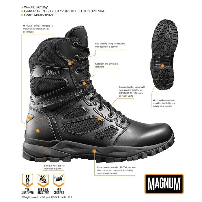 Magnum Elite Spider X 8.0 Side Zip Boots