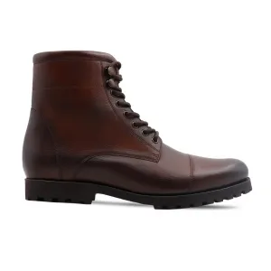 Majuro - Men's Burnish Oxblood Pebble Grain Leather Boot