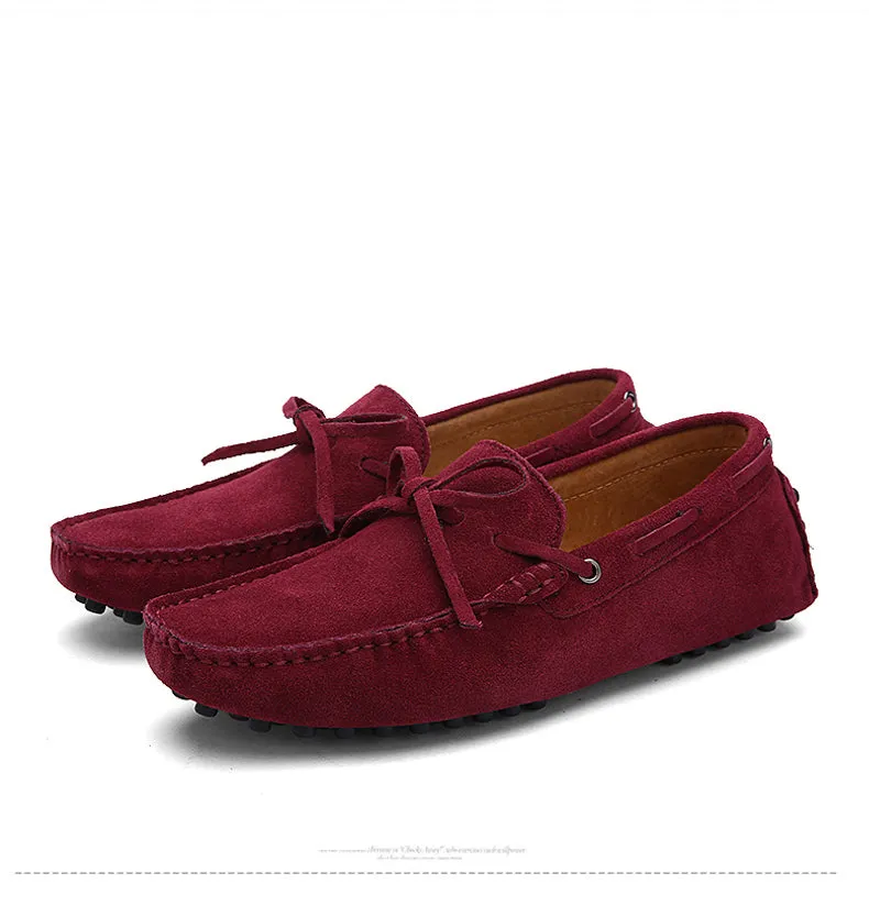 Men Nubuck Loafers Shoes Moccasins