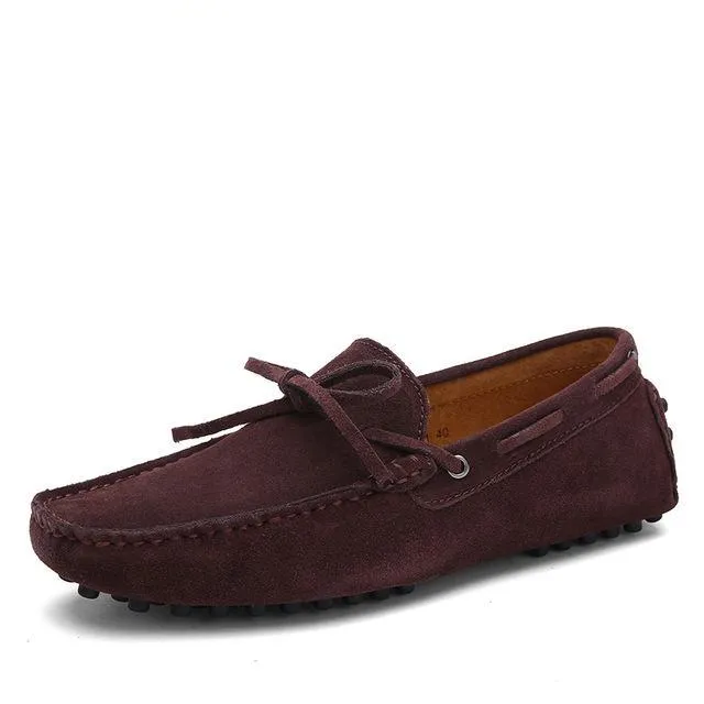 Men Nubuck Loafers Shoes Moccasins