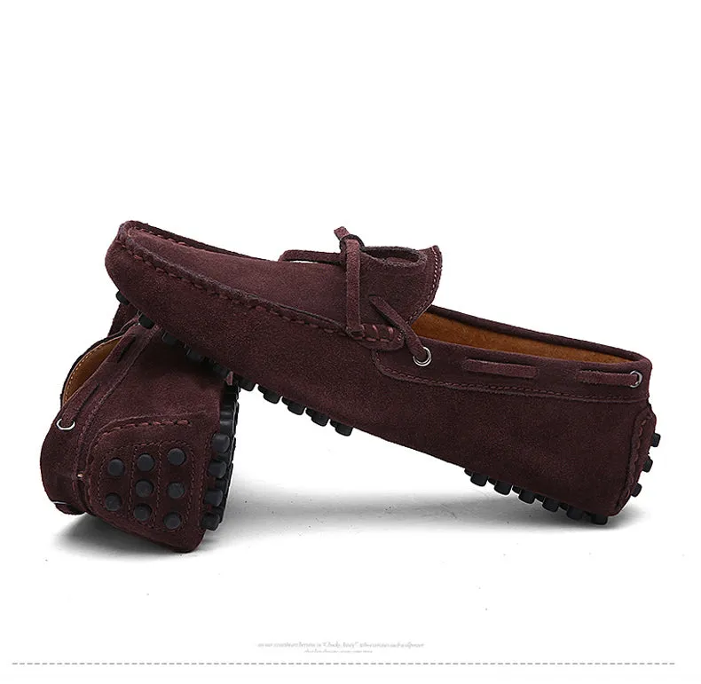 Men Nubuck Loafers Shoes Moccasins