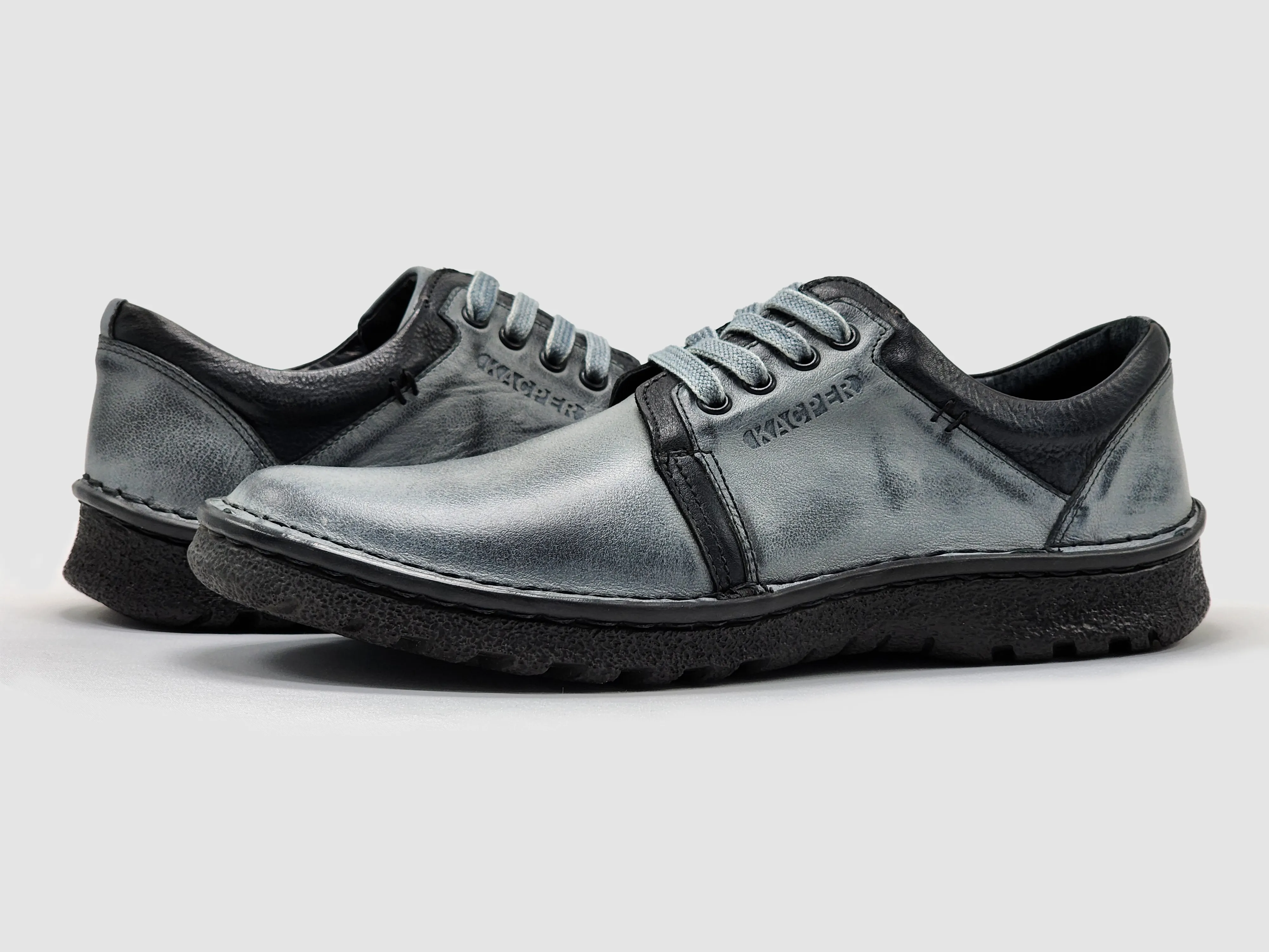 Men's Frosty Leather Shoes - Grey