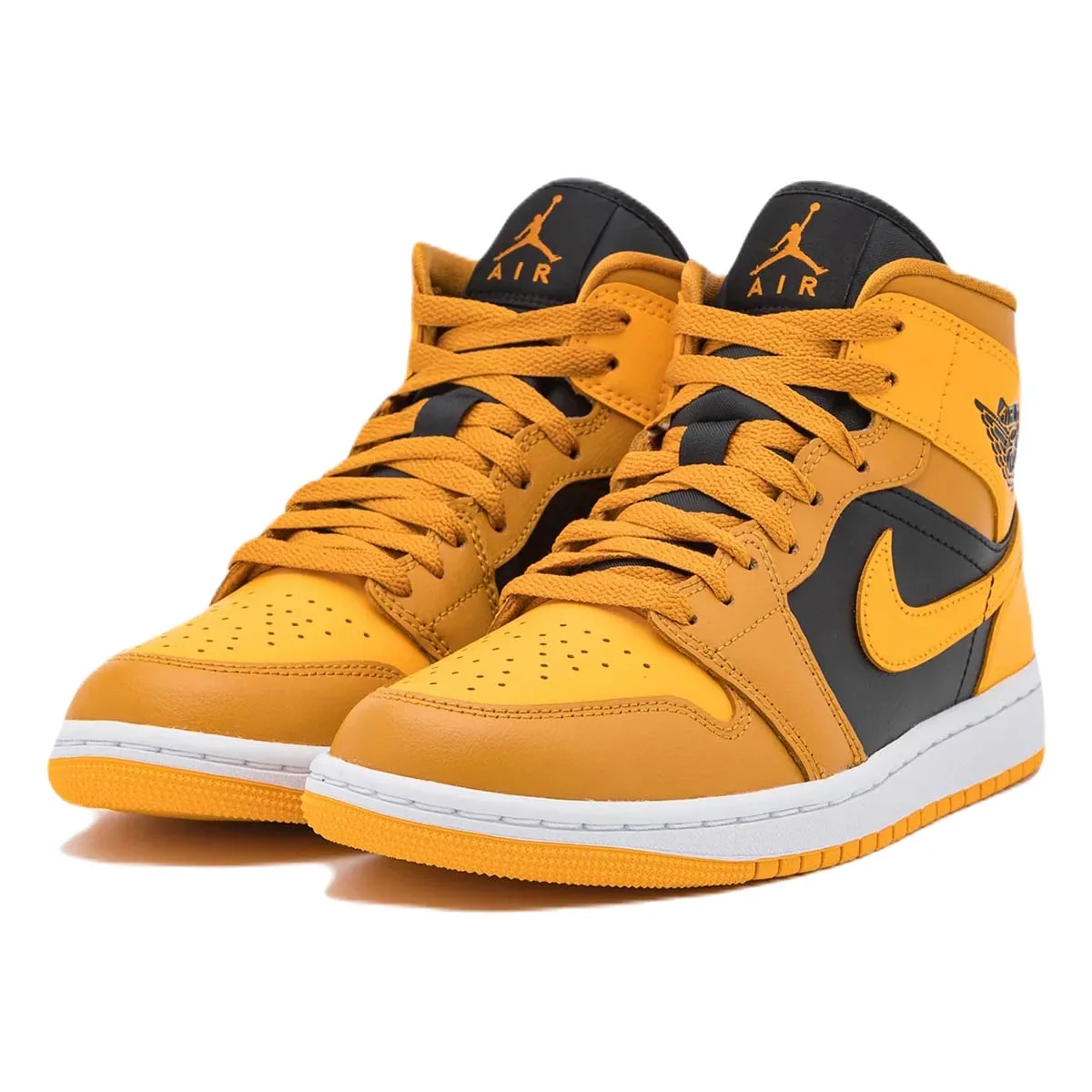 Nike Air Jordan Wmns Air 1 Mid, black/dark yellow