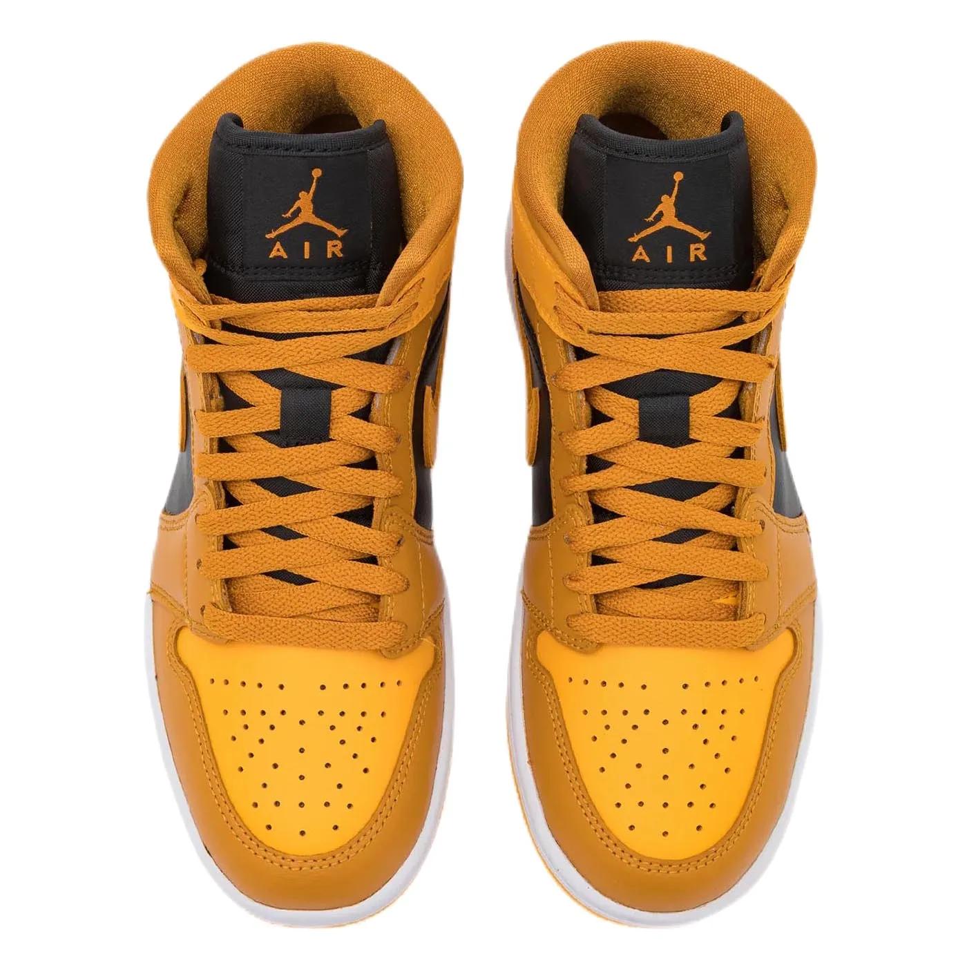 Nike Air Jordan Wmns Air 1 Mid, black/dark yellow