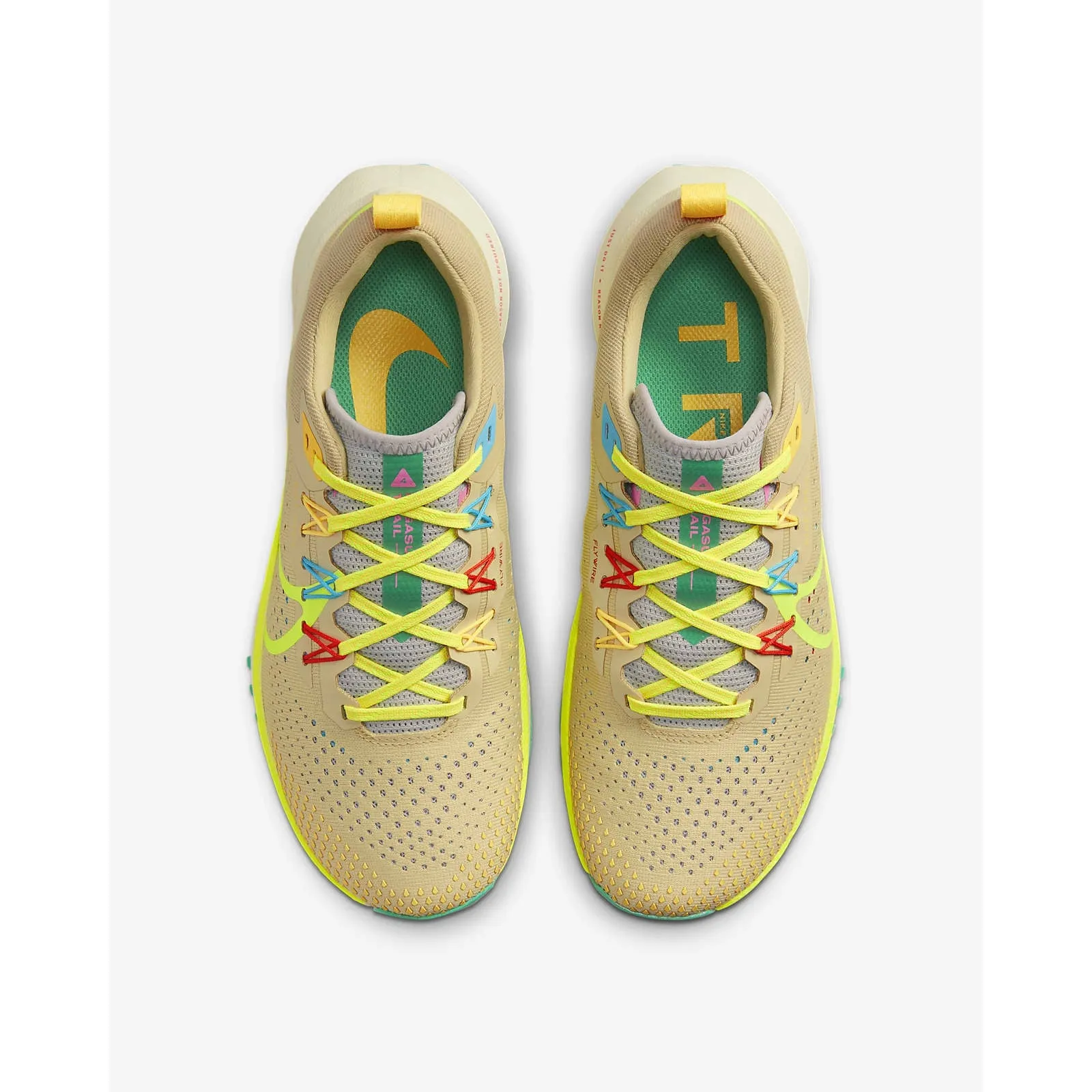 Nike Women's React Pegasus Trail 4 (Team Gold/Baltic Blue/Stadium Green/Volt)