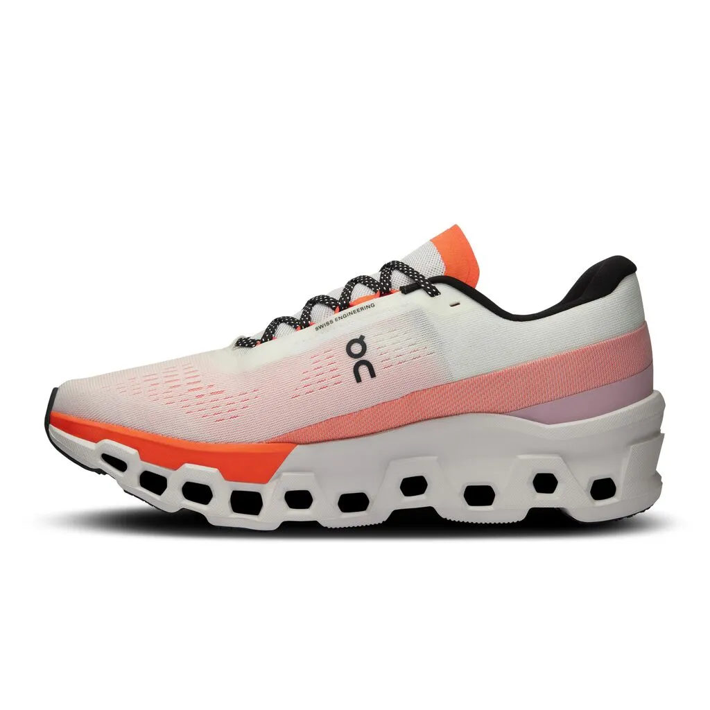 On Women's Cloudmonster 2 Running Shoes White / Flame