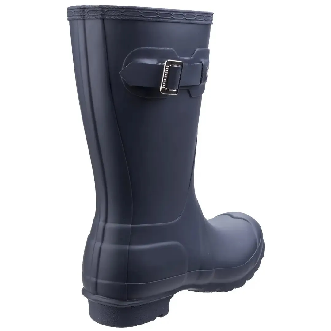 Original Short Wellington Boots Navy by Hunter