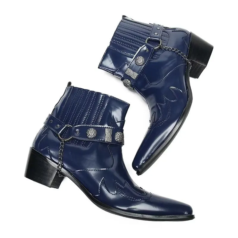 Refined Elegance Leather Ankle Boots