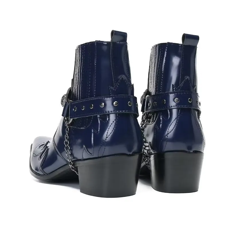 Refined Elegance Leather Ankle Boots