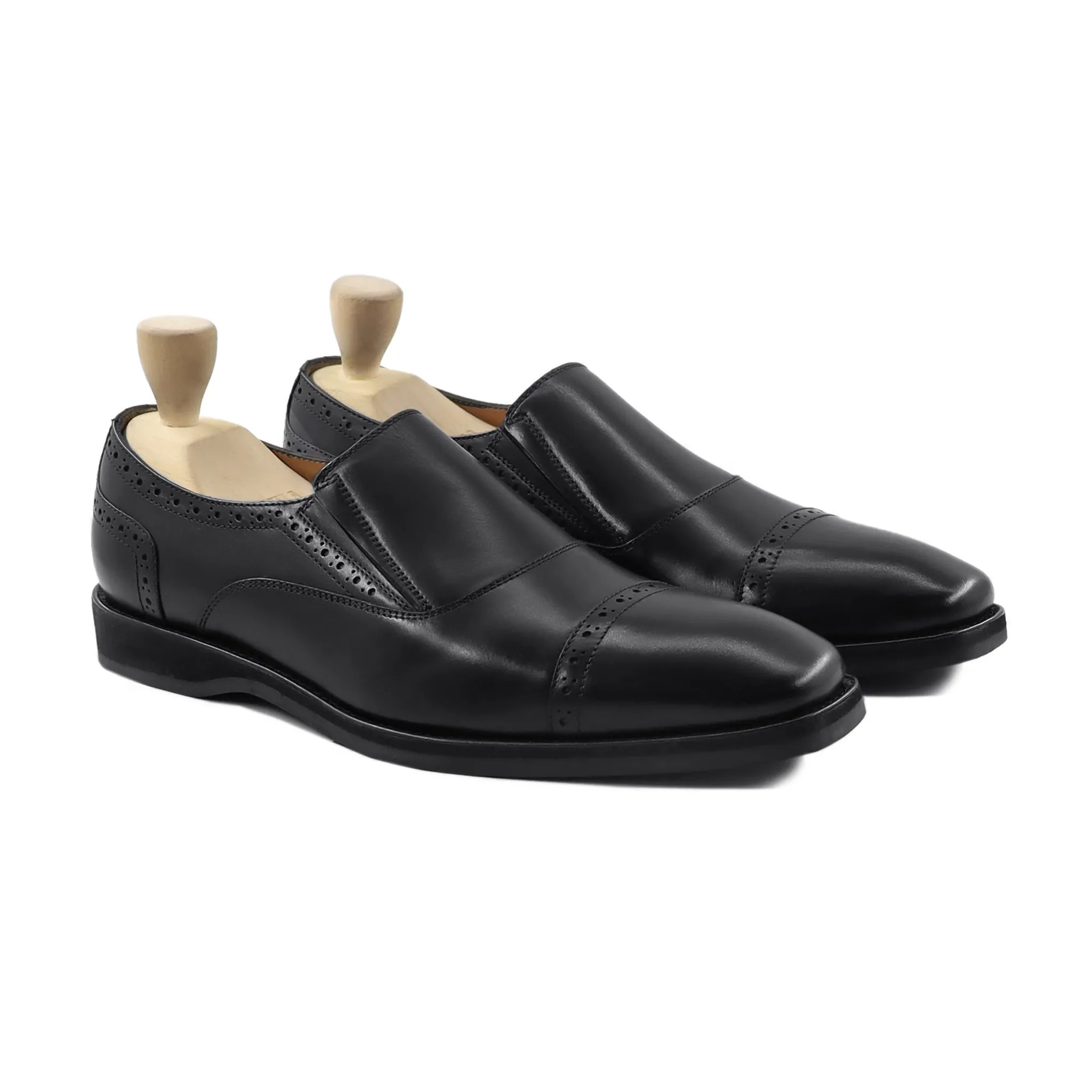 Reyna - Men's Black Calf Leather Loafer