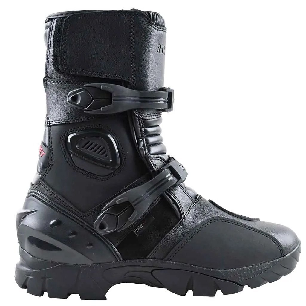 RIDERACT® Men's Motorcycle Boots Cruiser Activa Black Moto Boots