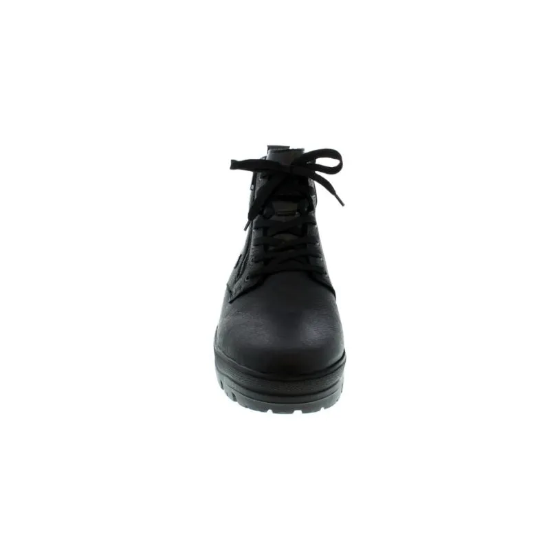 Mens Stylish Black Ankle Boots - Rieker F5401-00 Comfort Footwear