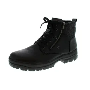 Mens Stylish Black Ankle Boots - Rieker F5401-00 Comfort Footwear