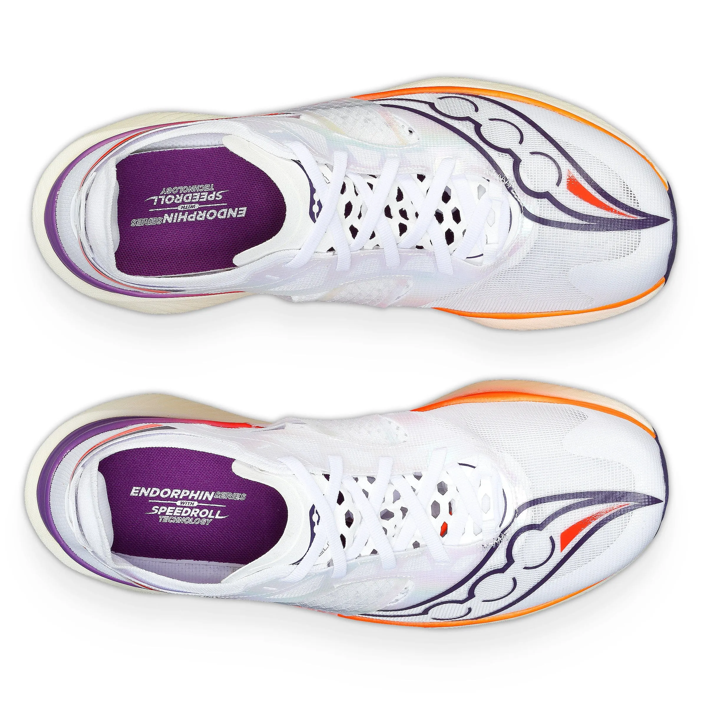 Saucony Endorphin Elite Women's Running Shoes White/Vizired SS24