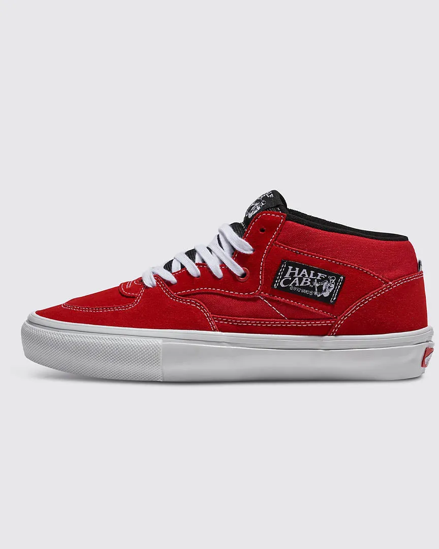 Skate Half Cab Shoes - Red/White