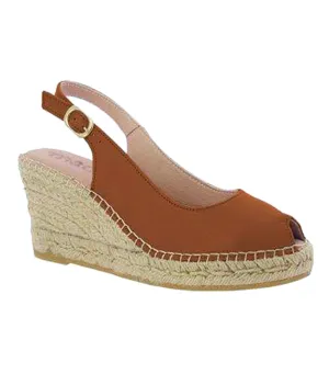 Slingback Wedge Espadrilles Terracotta