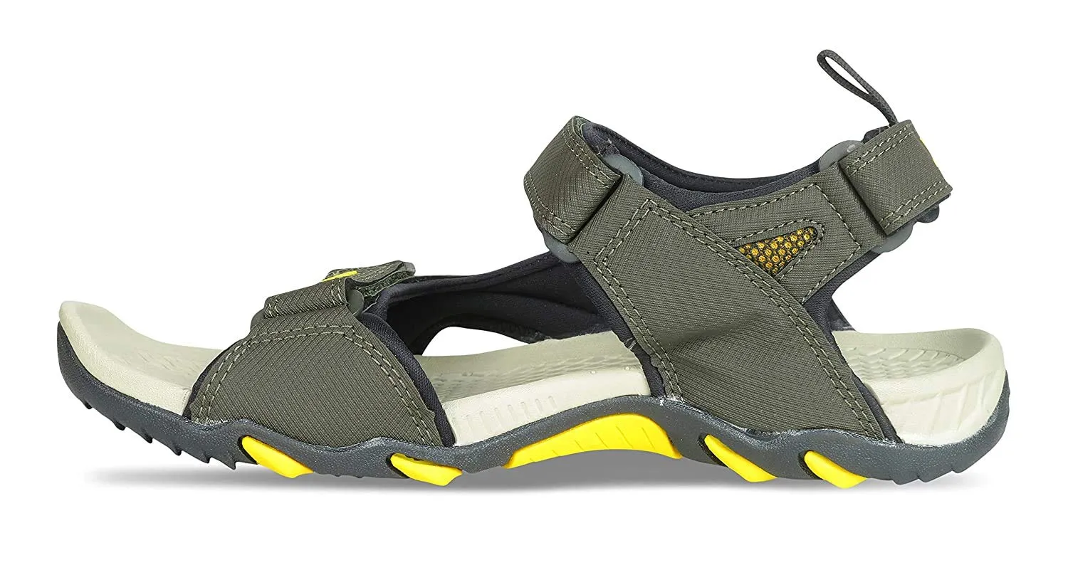 Sparx Men's Olive Yellow Outdoor Sandals-8 UK (SS0485G_OLYL0008)