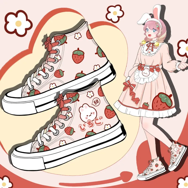 Strawberry Bunny High Tops