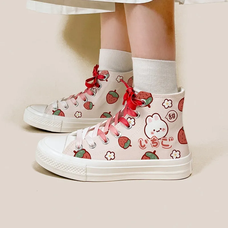 Strawberry Bunny High Tops