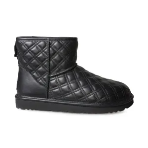 UGG Classic Mini II Quilted Black Boots - Women's