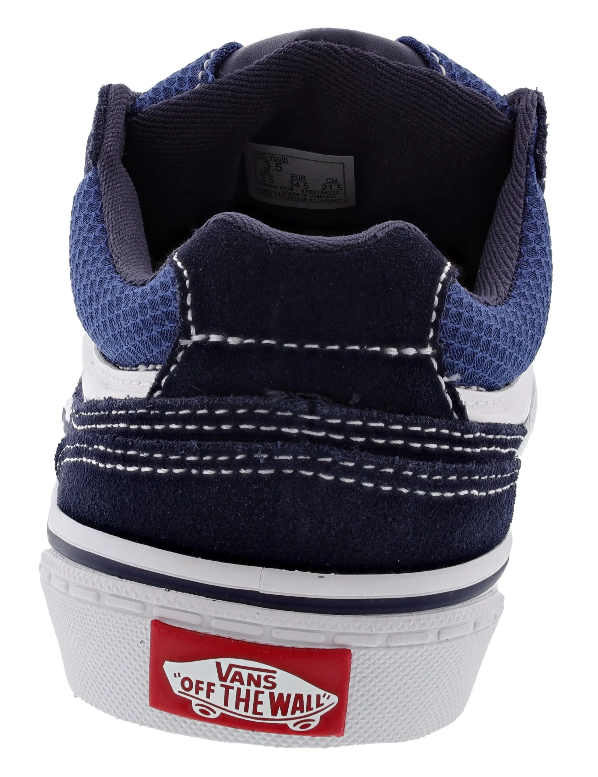 Vans Kid's Caldrone Low Suede and Mesh Sneakers