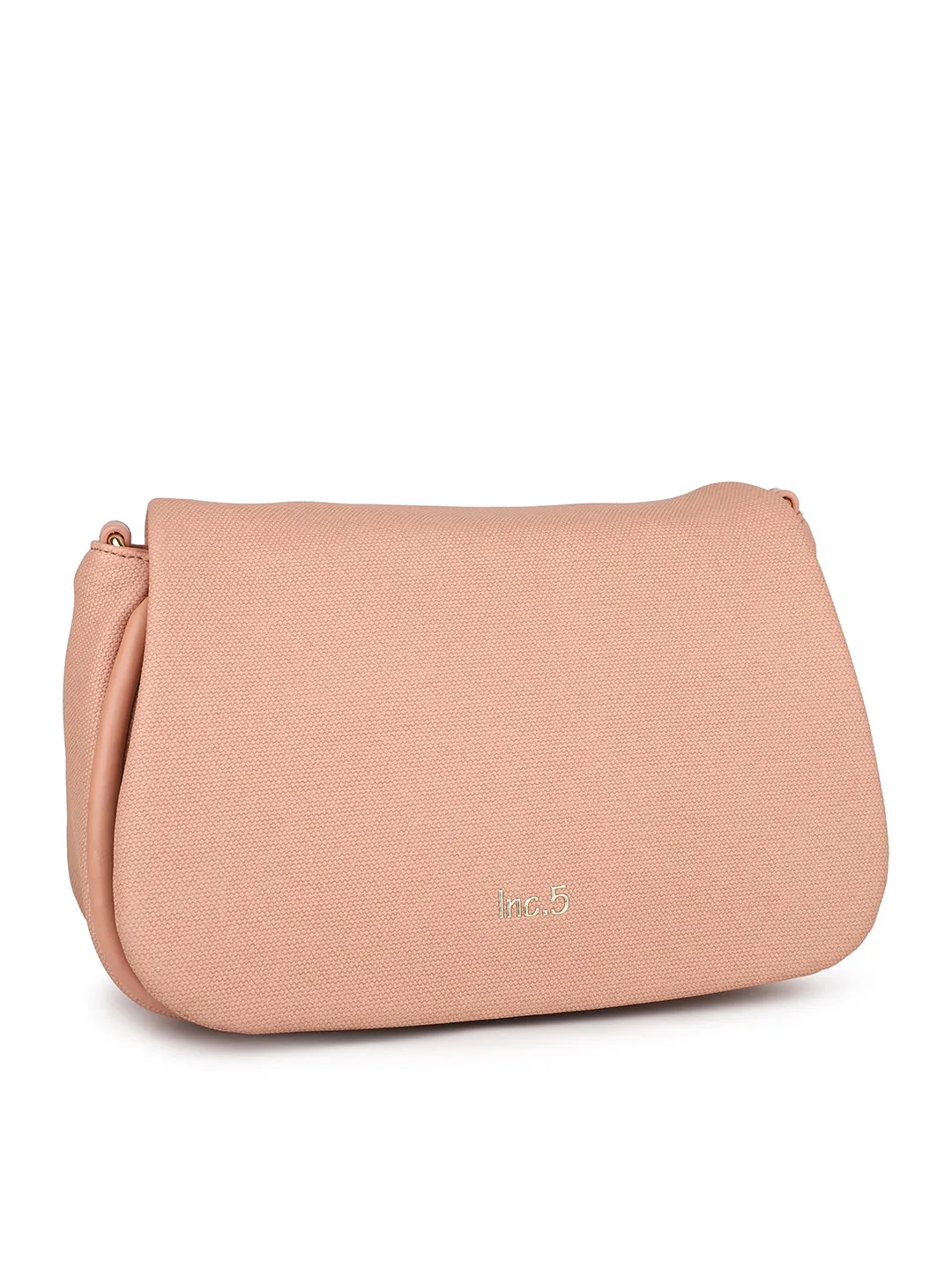 Women Peach Solid Shoulder Bag