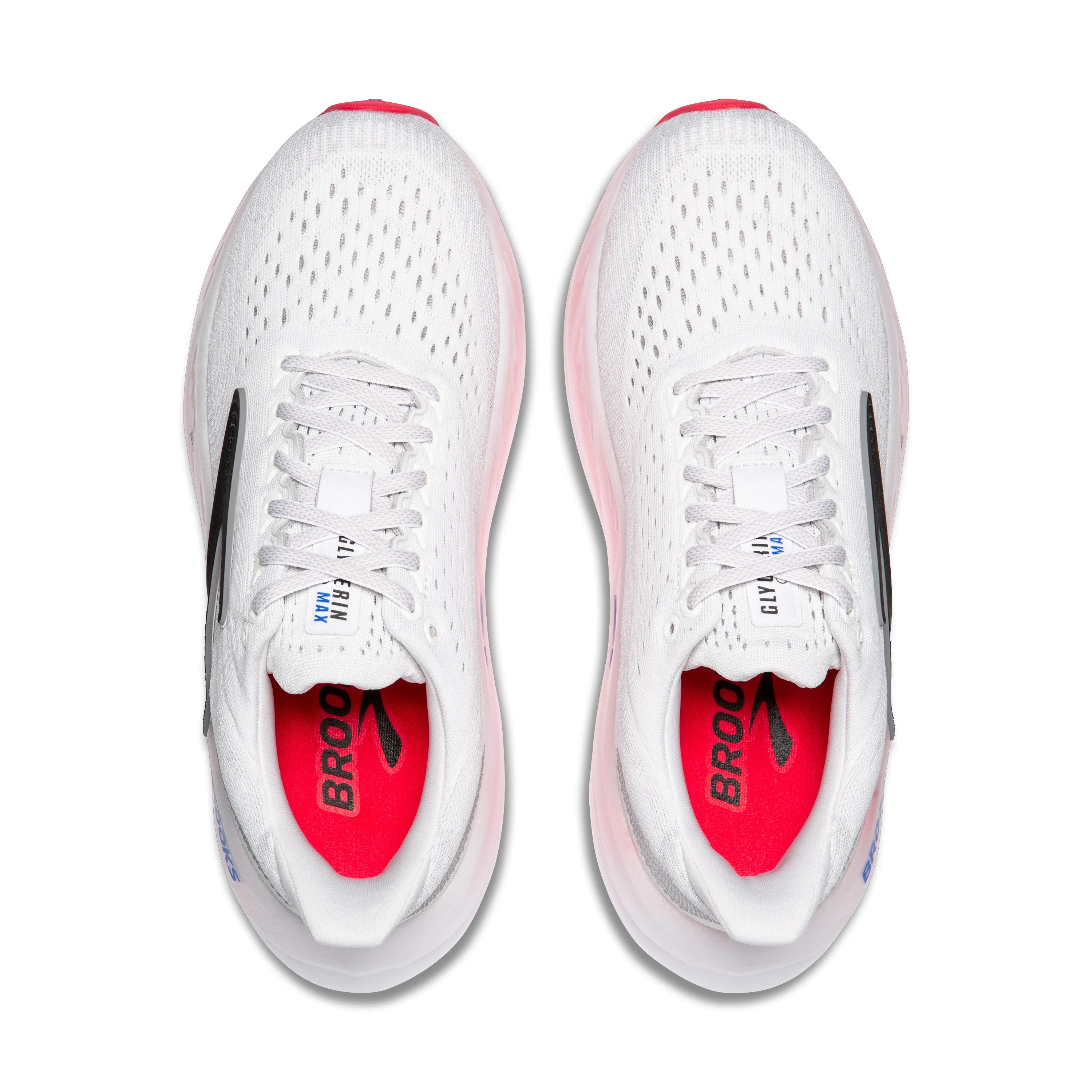 Women's Brooks Glycerin Max Color: White / Black/ Diva Pink